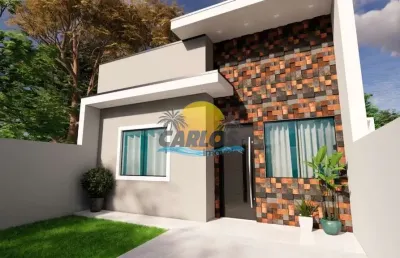 Casa com 2 quartos à venda na anapolis, 130, balneário gaivotas, matinhos por r$ 280.000