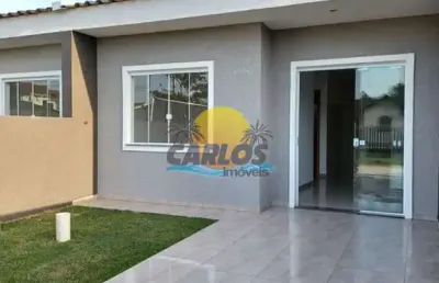 Casa com 2 quartos à venda na tancredo neves, 3, grajaú, pontal do paraná por r$ 268.000