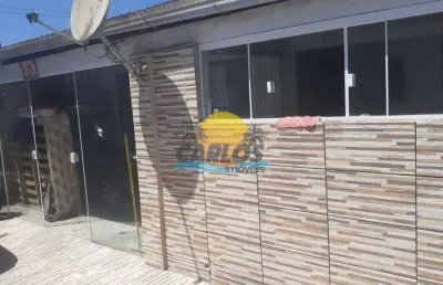 Casa em condomínio fechado com 3 quartos à venda na rua paranaguá, 7755, balneário ipacaraí, matinhos por r$ 195.000