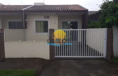 Casa com 2 quartos à venda na alexandre fernandes, 651, balneário guaciara, matinhos por r$ 220.000