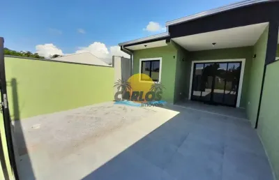 Casa com 3 quartos à venda na afonso botelho, 1, santa terezinha, pontal do paraná por r$ 410.000