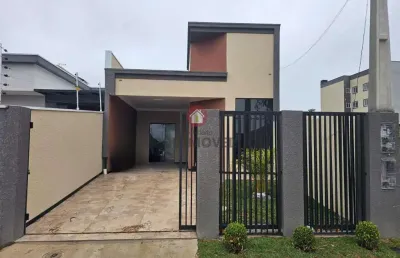 Casa para venda em araucária, costeira, 3 dormitórios, 1 suíte, 3 banheiros, 2 vagas