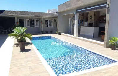 Casa com 3 dormitórios para alugar, 185 m² por diária - cohapar - guaratuba/pr