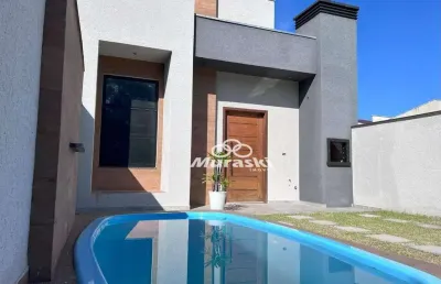 Casa com 3 dormitórios à venda, 80 m² por r$ 450.000,00 - nereidas - guaratuba/pr