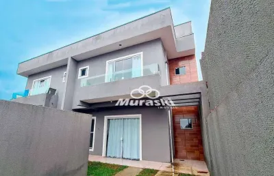 Sobrado à venda, 104 m² por r$ 499.000,00 - brejatuba - guaratuba/pr