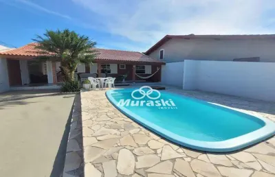 Casa com 4 dormitórios para alugar para temporada - nereidas - guaratuba/pr