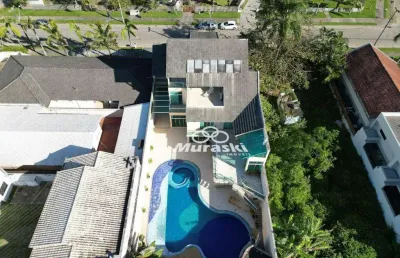 Casa com 7 dormitórios à venda, 750 m² por r$ 4.900.000,00 - brejatuba - guaratuba/pr