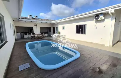 Casa com 4 dormitórios para alugar, 225 m² por diária - nereidas - guaratuba/pr