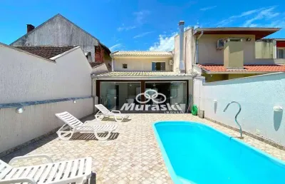 Sobrado com piscina, 3 dormitórios para alugar por r$ 3.691/mês - eliana - guaratuba/pr