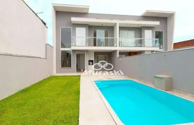 Casa com 3 dormitórios à venda, 158 m² por r$ 925.000,00 - brejatuba - guaratuba/pr