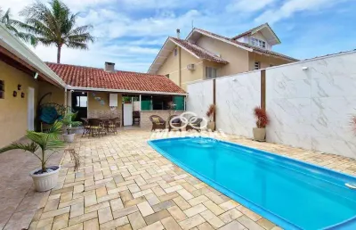 Casa com 3 dormitórios para alugar por diária - estoril - guaratuba/pr