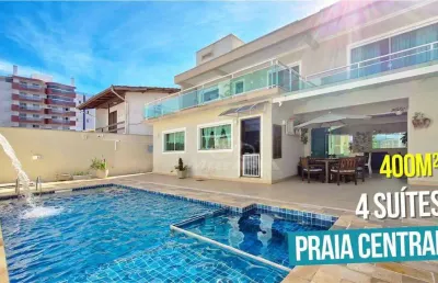 Casa com 4 dormitórios à venda, 400 m² por r$ 3.500.000,00 - centro - guaratuba/pr
