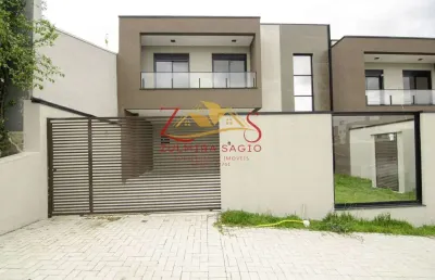 Sobrado à venda com 3 quartos em são josé dos pinhais, boneca do iguaçu