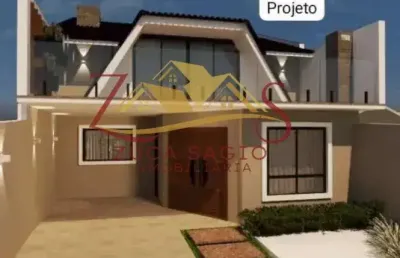 Sobrado em construção com  214,05m²  à venda em são josé dos pinhais - bairro ipê (próximo multilit) não aceita financiamento