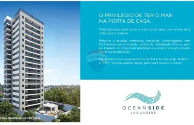 Oceanside jaguaribe, apartamento com 3 suítes com vista ao mar