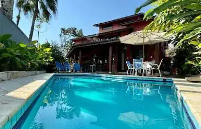 Casa com 4 dormitórios para alugar, 400 m² por r$ 6.000,00/dia - baleia - são sebastião/sp