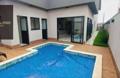 Casa com 3 suítes, área gourmet com cortina de vidro, mobiliada e com eletros na cozinha, no gran trianom