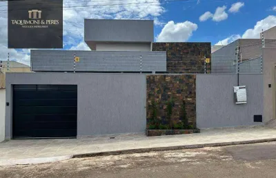 Casa com 3 dormitórios à venda, 98 m², de área construída por r$ 590.000 - residencial paris - anápolis/go
