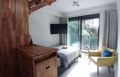 Sensacional studio para venda em brooklin paulista com 1 quarto, sendo 1 suíte, 24m²