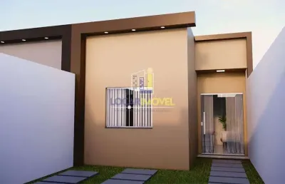 Casa nova pode ser financiada à venda de 3 quartos sendo 1 suíte garagem para 2 carros, quintal, co
