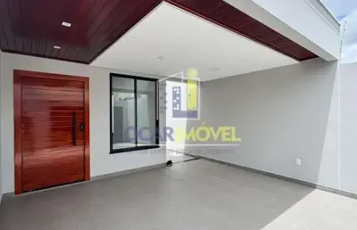 Excentente casa moderna nova podendo financiar, 3 quartos sendo 1 suíte, área gourmet, garagem para