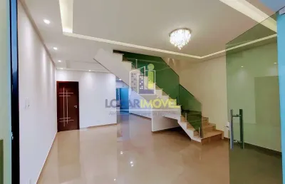 Casa duplex nova pronto para morar de 3 quartos sendo 2 suítes com varandas, 2 salas, 2 vagas de ga