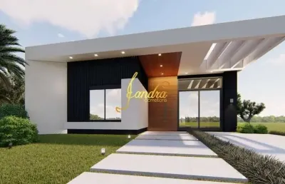 Casa térrea nova  com 04 suites condominio fechado com mobília fixa