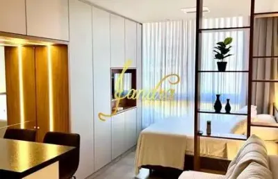 Apartamento loft(jk) com box e infra mobiliado e decorado