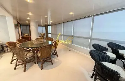 Apartamento beira mar  frente mar vista esplêndida com 02 box