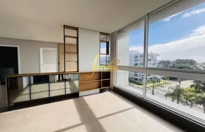 Apartamento com 03 suítes de frente, 3 vagas de garagem semi mobiliado