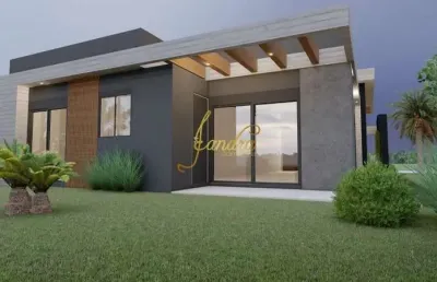 Casa térrea nova  com 04 suites condominio fechado com mobília fixa