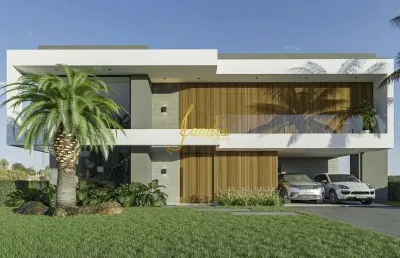 Sobrado beira lago,  mobiliado e decorado com 05 suítes sacada/piscina