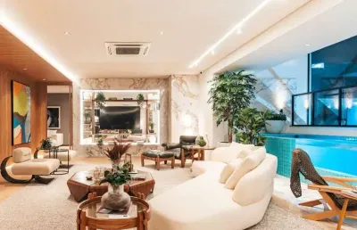 Apartamentos com 4 suítes e piscinas privativas, no bueno
