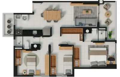 Apartamento para venda em fortaleza, aldeota, 2 dormitórios, 2 suítes, 2 banheiros, 1 vaga