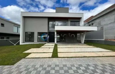Casa sobrado com 484,00m² - condomínio reserva do paratehy