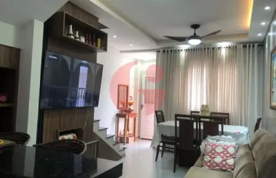 Casa/sobrado mobiliado para venda com 2 quartos e 2 vagas de garagem com 86m² - caraguatatuba sp