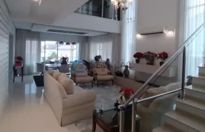 Sobrado em condomínio fechado de 04 dorm. e 04 suítes - 532,00m² no jardim das colinas