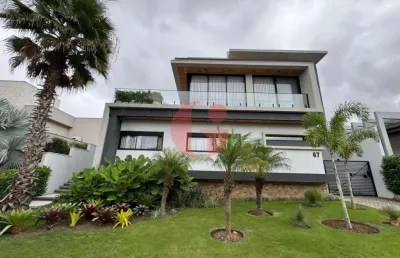 Casa mobiliada em condomínio para venda com 5 suítes e 4 vagas de garagem com 480m² - urbanova
