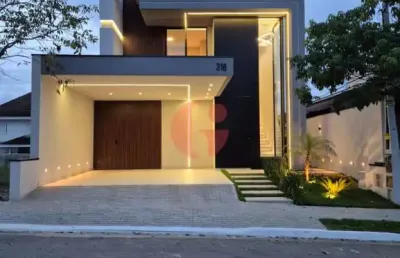 Sobrado novo em condomínio para venda com 04 quartos e 02 vagas de garagem - 244m² no bairro urbanova