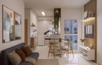 Apartamento com 2 dormitórios à venda, 46 m² por r$ 228.000,00 - granja marileusa - uberlândia/mg