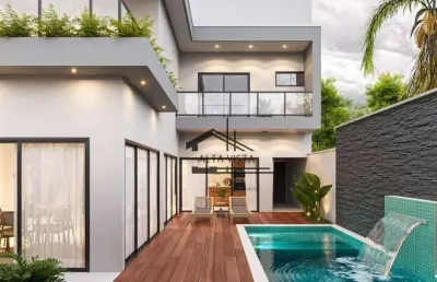 Casa com 3 dormitórios à venda, 272 m² por r$ 2.394.000,00 - novo mundo - uberlândia/mg