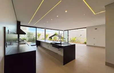 Casa com 4 dormitórios à venda, 302 m² por r$ 3.200.000,00 - granja marileusa - uberlândia/mg