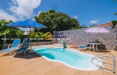 Casa na praia para venda em camaçari, ilha do meio, 2 dormitórios, 2 suítes, 3 banheiros