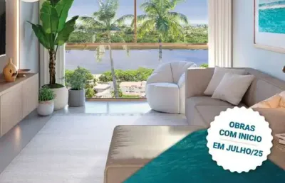 Apartamento para venda em camaçari, guarajuba (monte gordo), 2 dormitórios, 2 suítes, 3 banheiros, 1 vaga