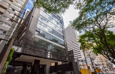 Studio all batel, com 34m2, com lazer completo, vista incrível, piscina aquecida e estilo moderno.