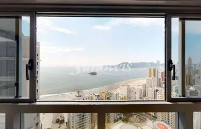 Apartamento à venda, com vista mar, 4 quartos sendo 4 suítes, 3 vagas, ed. new york, centro, balneário camboriú-sc