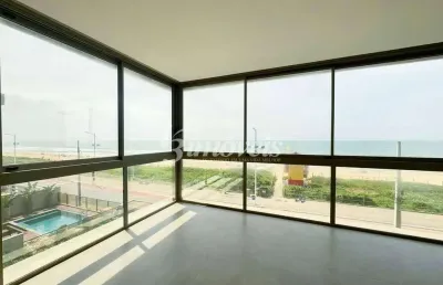 Apartamento mobiliado, decorado e frente mar à venda, 3 quartos sendo 3 suítes, 2 vagas, ed. brava villi, praia brava, itajaí-sc