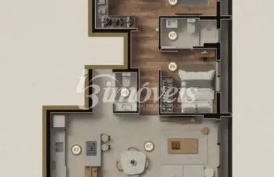 Apartamento à venda, 2 quartos sendo 2 suítes, 1 vaga, ed. moradas atalaia, bairro fazenda, itajaí-sc