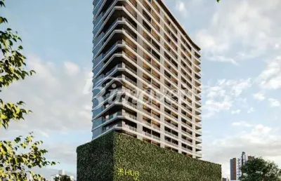 Apartamento studio à venda, conceito aberto, 1 quarto, edifício hub 45, centro, itajaí-sc