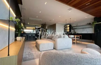 Apartamento à venda, 3 suítes, 3 vagas, mobiliado e equipado, com vista mar definitiva, residencial marechiaro, bairro centro, itajaí-sc
